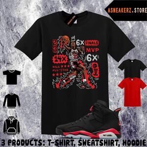 Tee Shirt Matching Aj 6 Infrared Salesman 2026 Match Mj Flair 23 T-Shirt